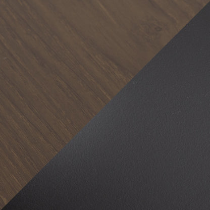 Elia - Contemporary Adjustable Bar Table - Black / Walnut