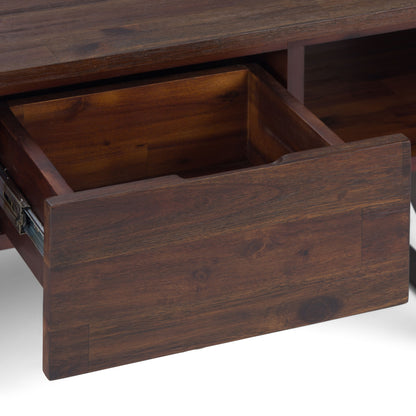 Lowry - Coffee Table - Distressed Charcoal Brown