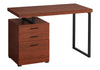 Computer Desk For Home Office, Laptop, Left, Right Set - Up, Storage Drawers, Durable Construction - Cherry