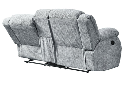 Stonic - Console Reclining Loveseat - Gray