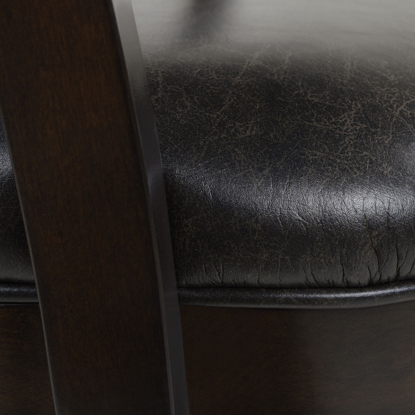 Williams - Swivel Counter Height Bar Stool - Vintage Black Brown