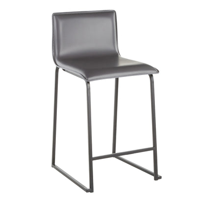 Mara - Contemporary Counter Stool (Set of 2) - Black / Gray