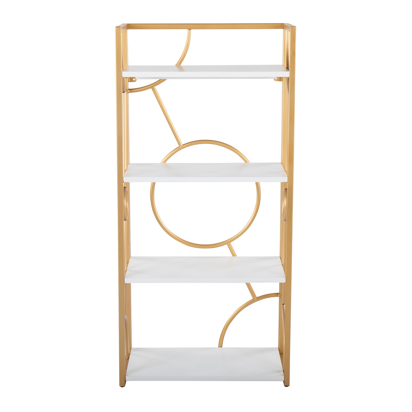 Constellation - Contemporary Bookcase - Gold / White