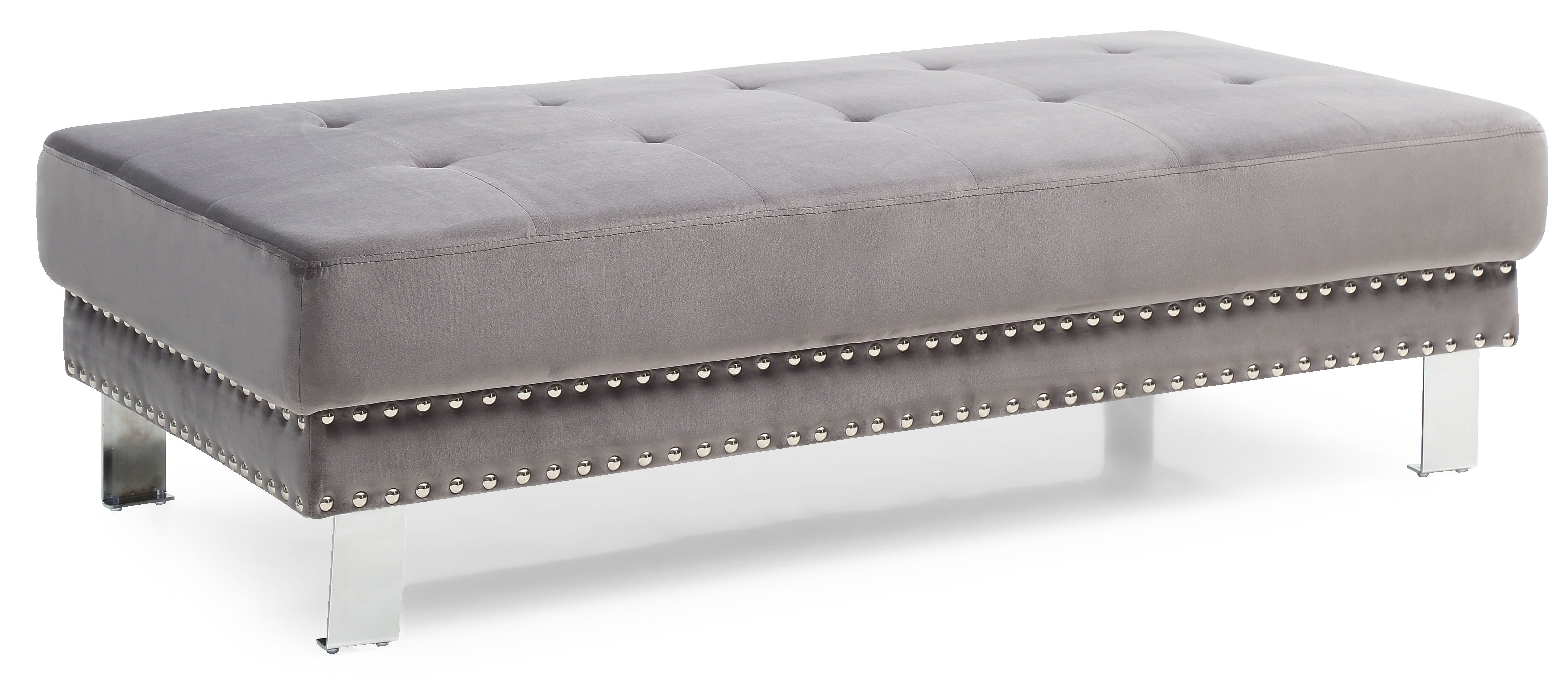 Ottoman For Contemporary Homes - Gray