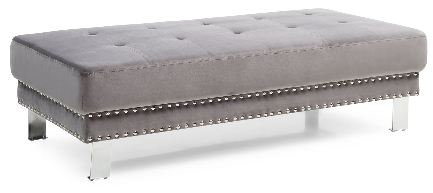Ottoman For Contemporary Homes - Gray