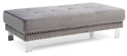 Ottoman For Contemporary Homes - Gray