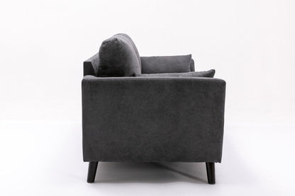 Damian - Woven Fabric Sofa - Gray
