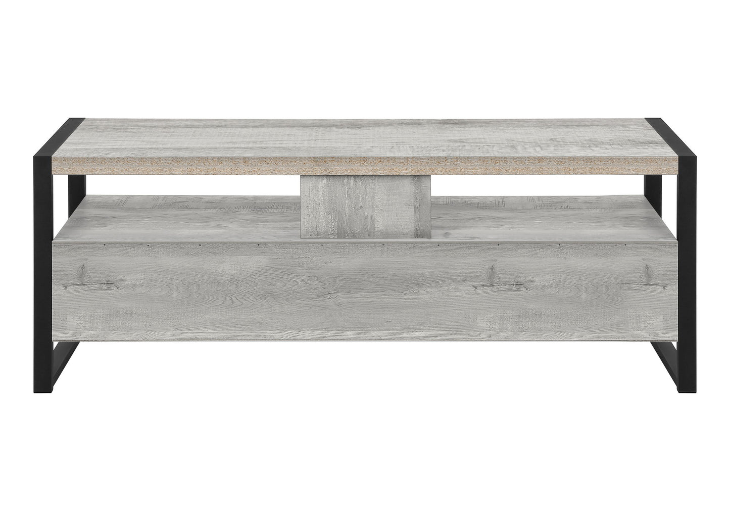 TV Stand, Console, Media Entertainment Center, Storage Drawers, Contemporary & Modern - Gray