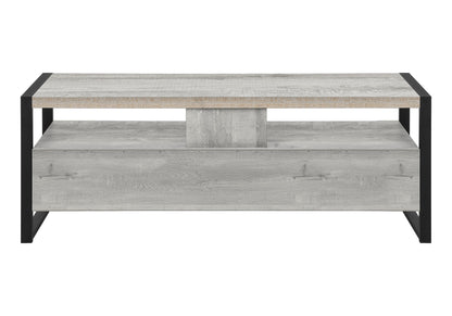 TV Stand, Console, Media Entertainment Center, Storage Drawers, Contemporary & Modern - Gray