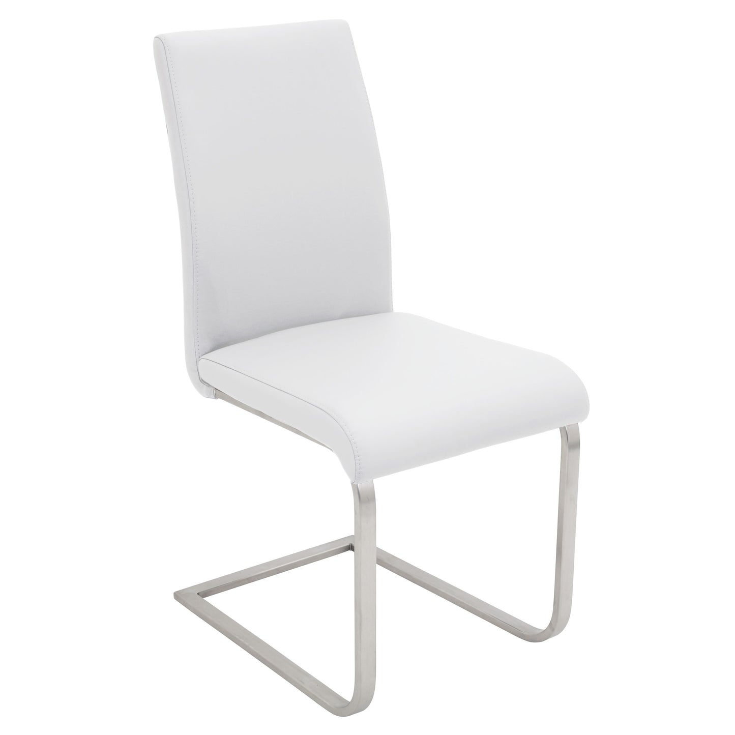 Fuji Foster - Contemporary Dining Set l, Glass 5 Piece - White