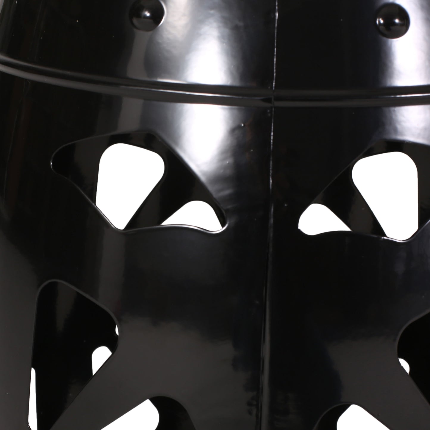 Large Metal End Table - Black