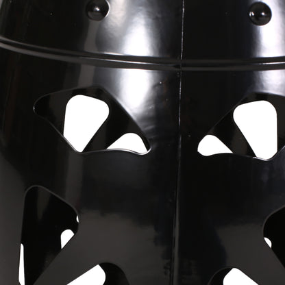 Large Metal End Table - Black