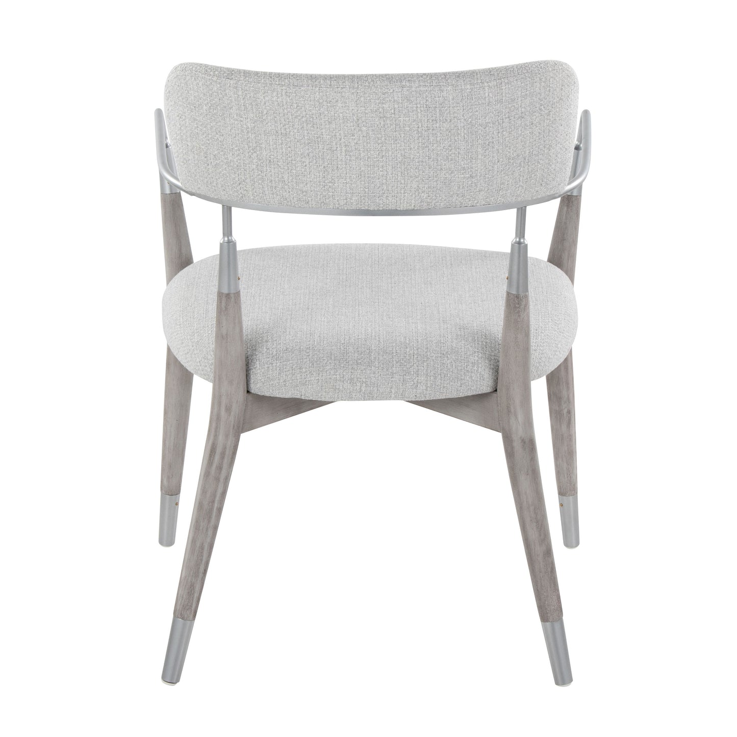 Savannah - Contemporary Chair (Set of 2) - Gray / Light Gray / Silver