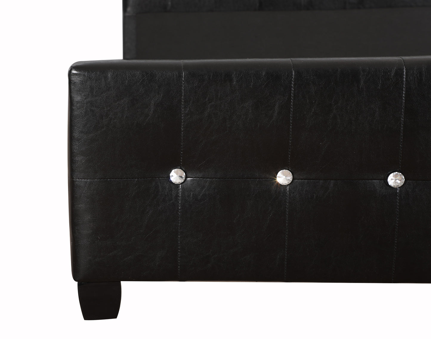 King Bed Stylish Transitional - Black