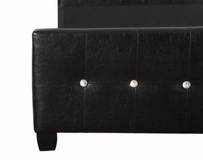 King Bed Stylish Transitional - Black