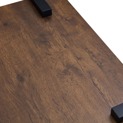 Walnut Colored Coffee Table, Suitable For Modern Minimalist Living Rooms And Leisure Areas - Walnut