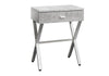 Accent Side Table, Storage Drawer, Convenient Design - Gray