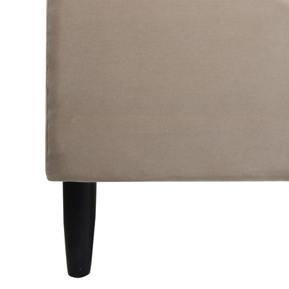 Aspen - King Vertical Tufted Headboard Platform Bed Set - Mink Beige