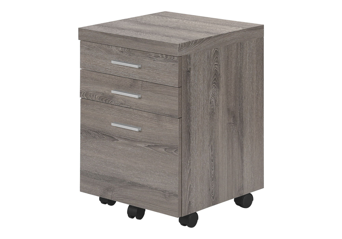 File Cabinet, Rolling Mobile, Storage Drawers, Printer Stand, Office, Contemporary And Modern - Taupe