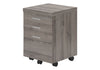 File Cabinet, Rolling Mobile, Storage Drawers, Printer Stand, Office, Contemporary And Modern - Taupe