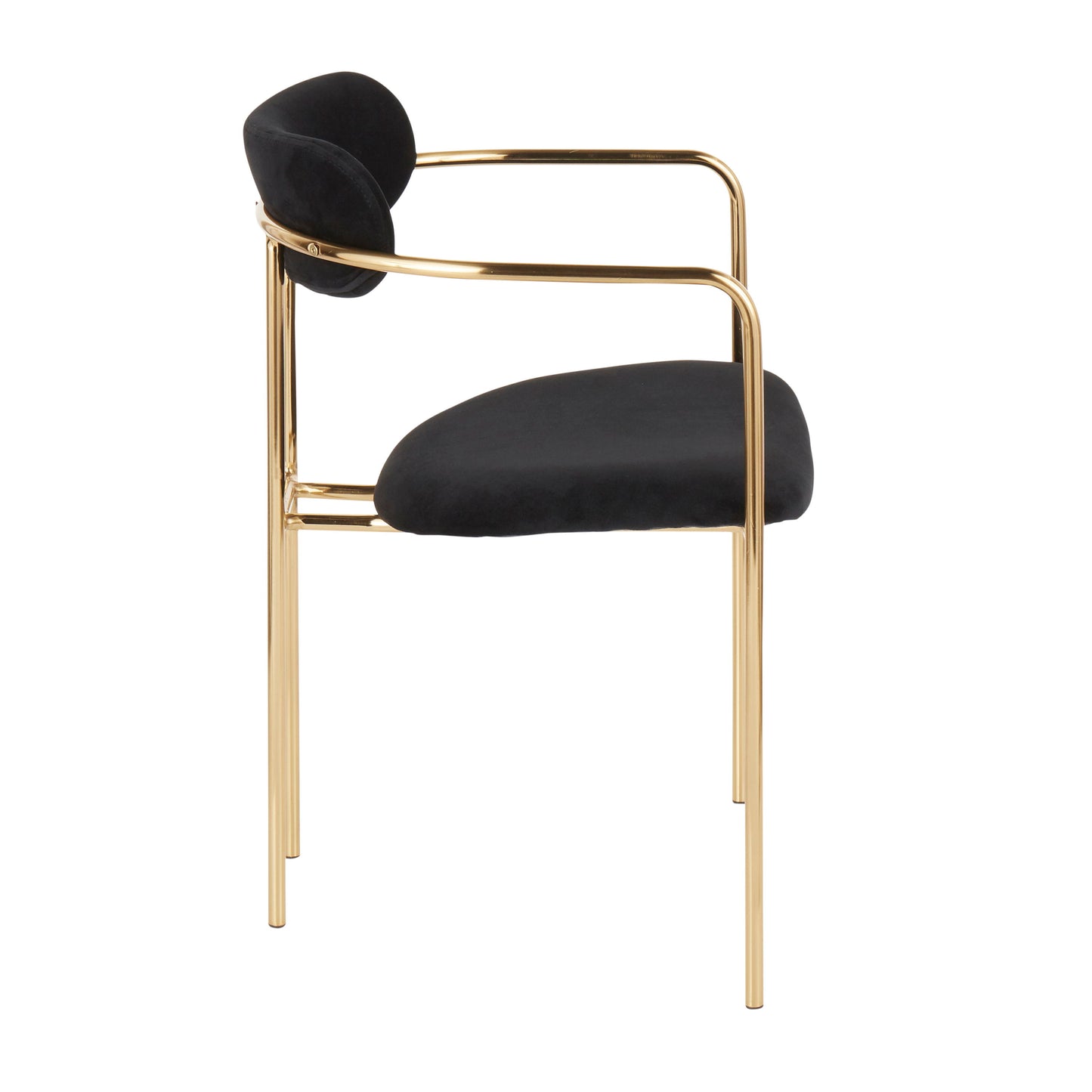 Demi - Contemporary Chair (Set of 2) - Gold / Black