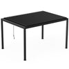 Louver Pergola Frame & Steel Louvers - Black