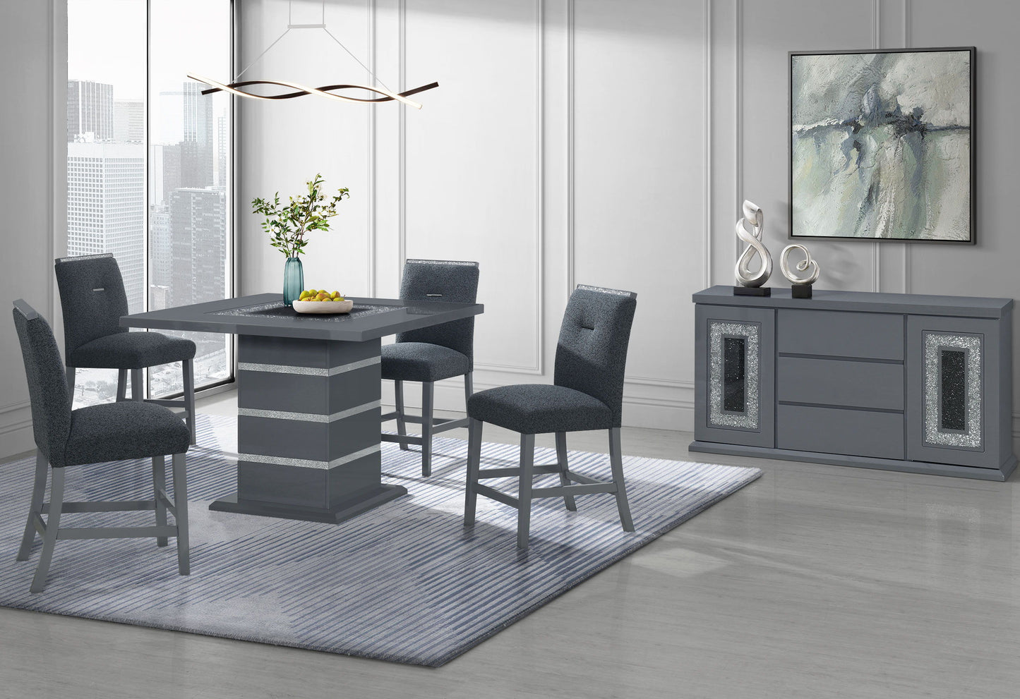 Ariya - Bar Table - Dark Gray