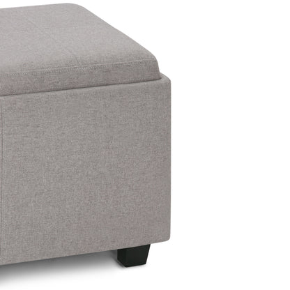 Avalon - Storage Ottoman - Cloud Gray