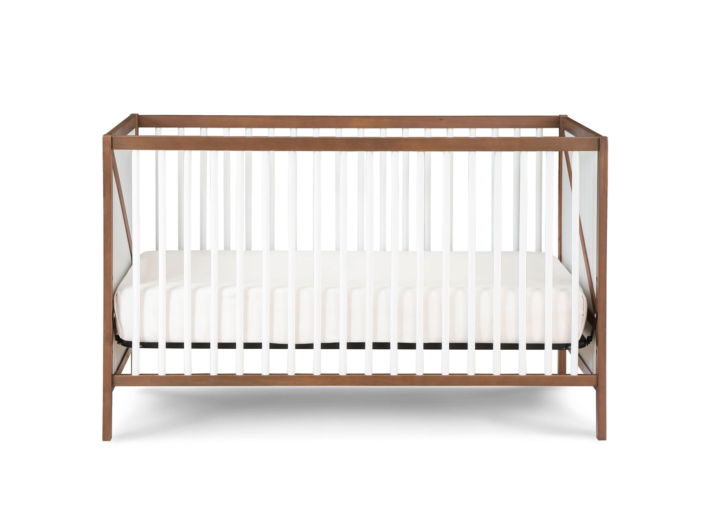 Pixie Zen - 3 In 1 Crib - Walnut / White