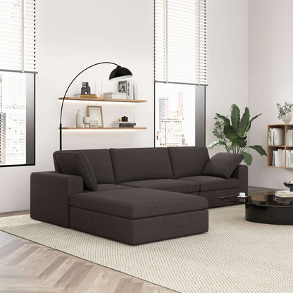 Cecilia - Modular Corner Sectional, Modern Sofa - Gray