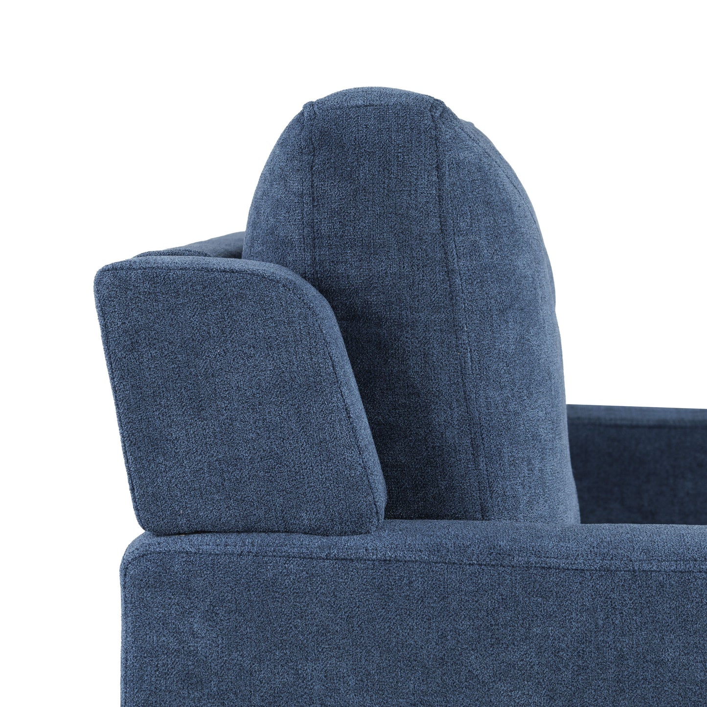 Horatio - Chenille 3 Seater Sofa - Navy