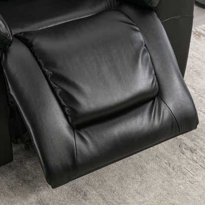 360ÔøΩÔøΩ swivel And Rocking Home Theater Recliner Manual Recliner Chair With Wide Armrest For Living Room - Black