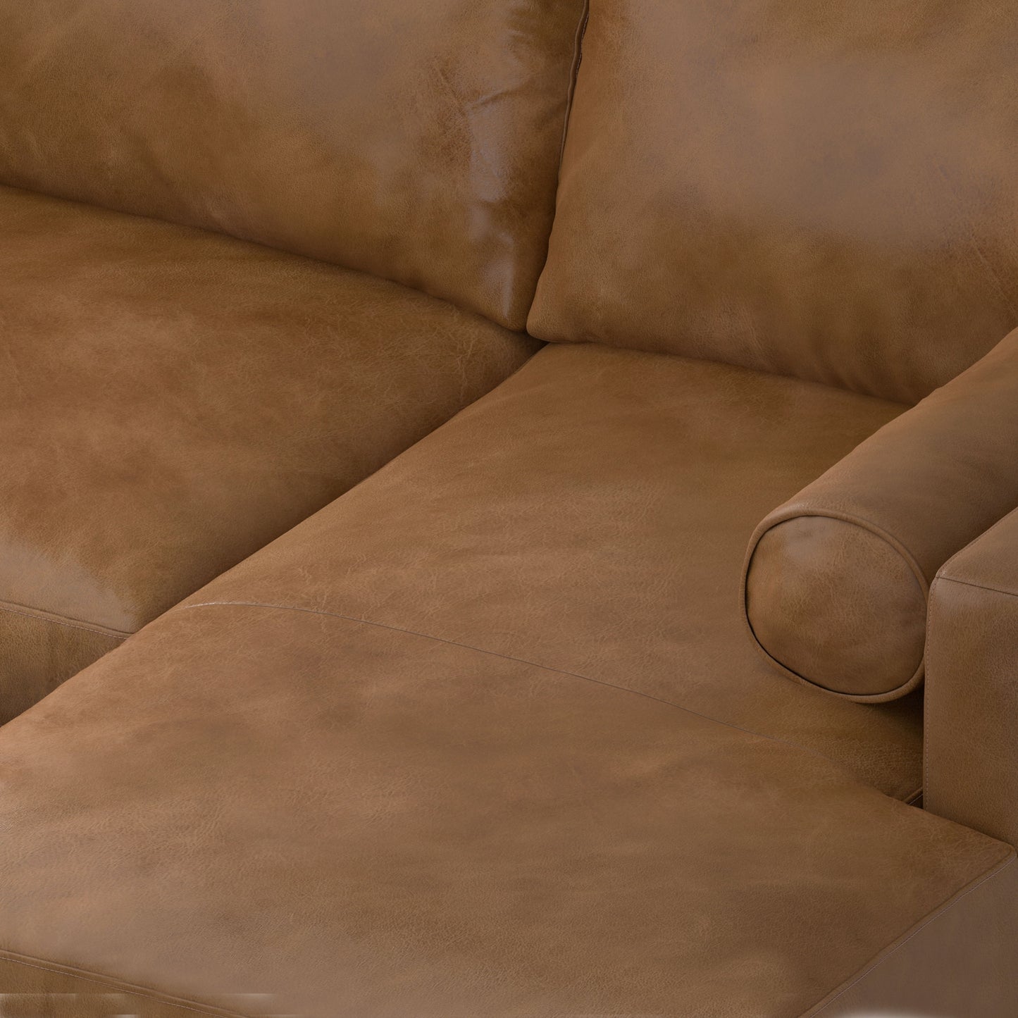 Morrison - Right Sectional Sofa - Caramel Brown