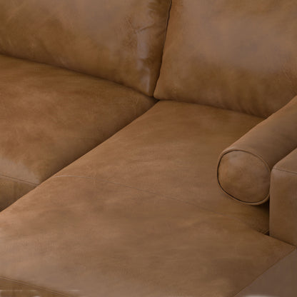 Morrison - Right Sectional Sofa - Caramel Brown