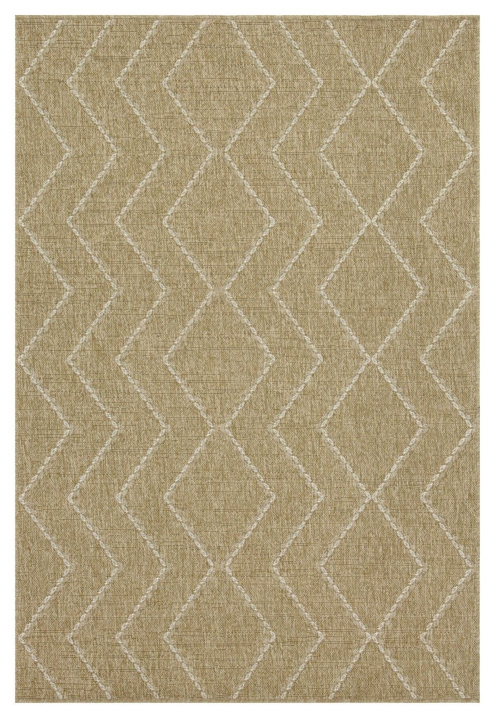 Earth - 7'10" X 10'3" Indoor, Outdoor Area Rug - Jute / White