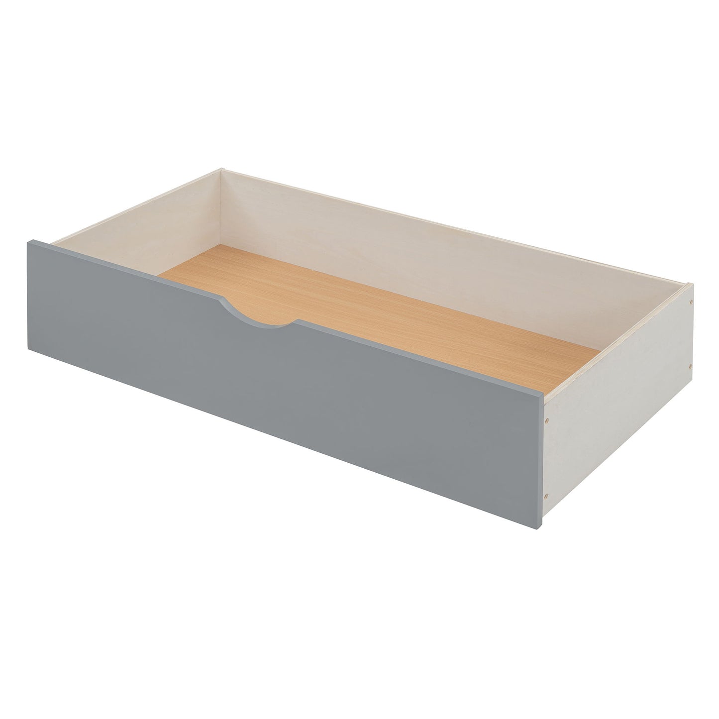 Full Size Daybed With 2 Drawers And All In One Cabinet And Shelf - Gray