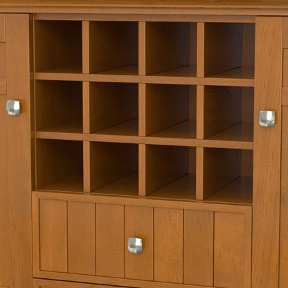 Bedford - Sideboard Buffet And Wine Rack - Light Golden Brown