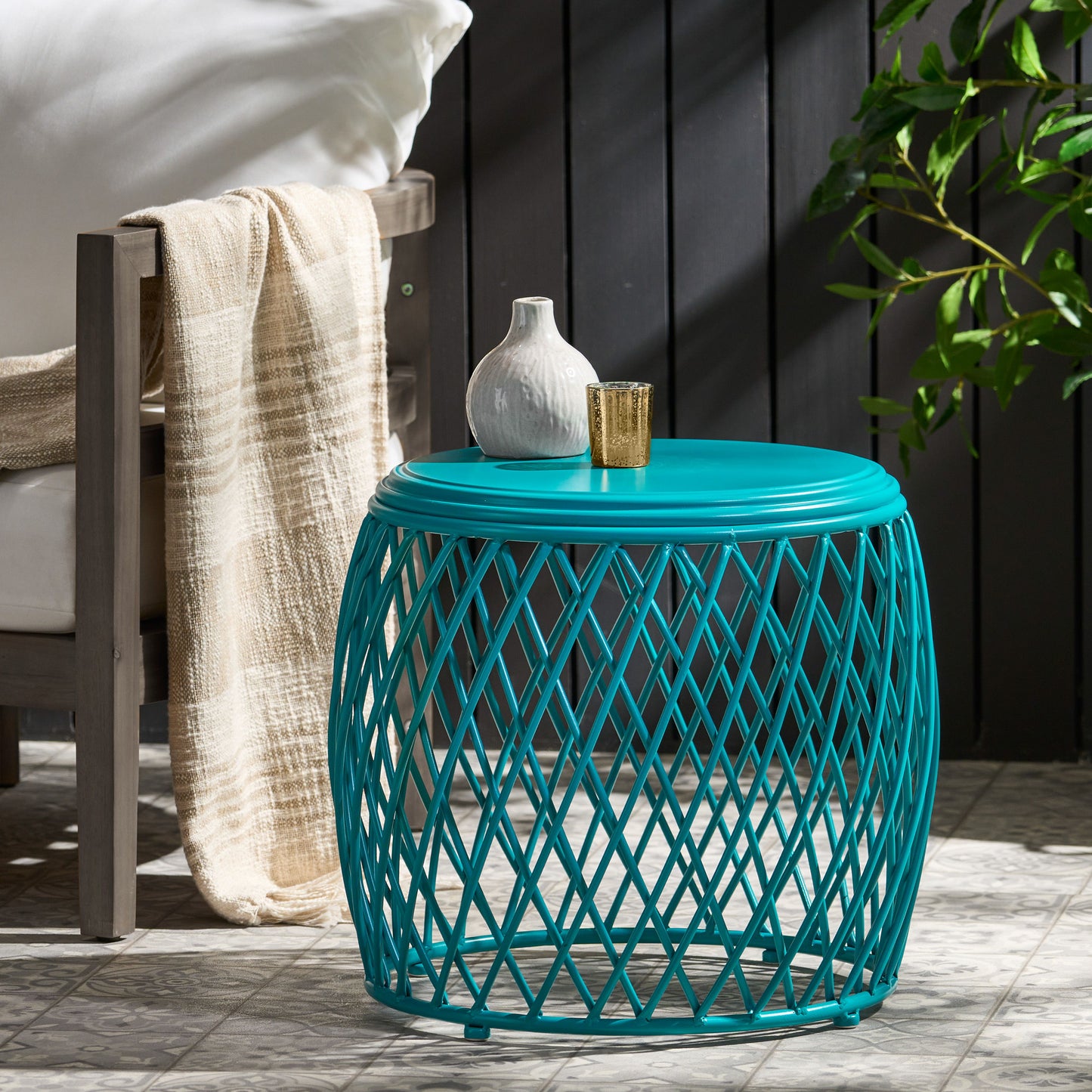 Alamera - Side Table - Teal