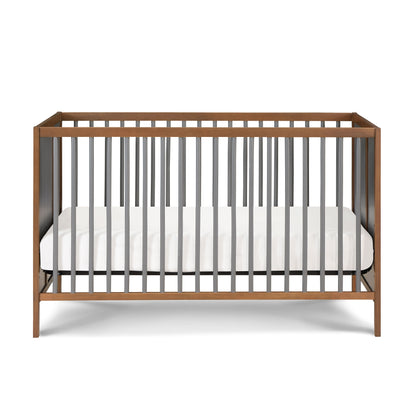 Pixie Finn - 3 In 1 Crib - Walnut, Charcoal