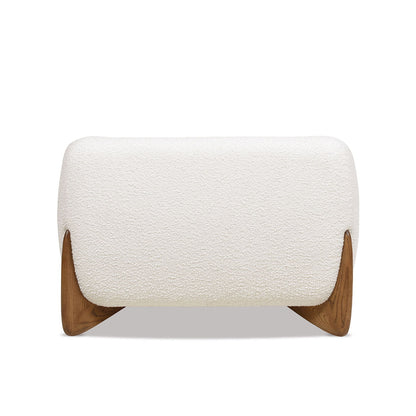 Alpine - Sherpa Arm Chair - Ivory White