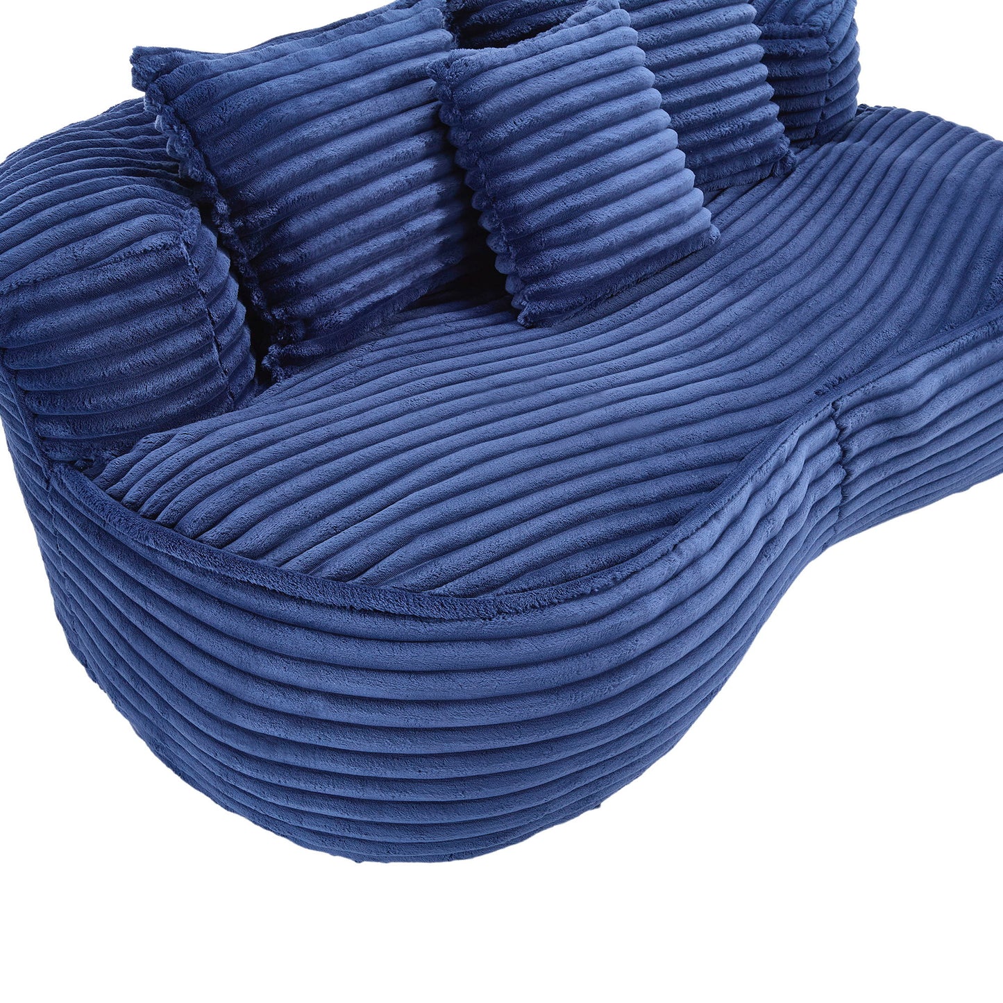 Bean Bag Sofa Lazy Sofa Durable Comfort Lounger High Back Chair For Adults And Kids, Indoor & Outdoor - Navy