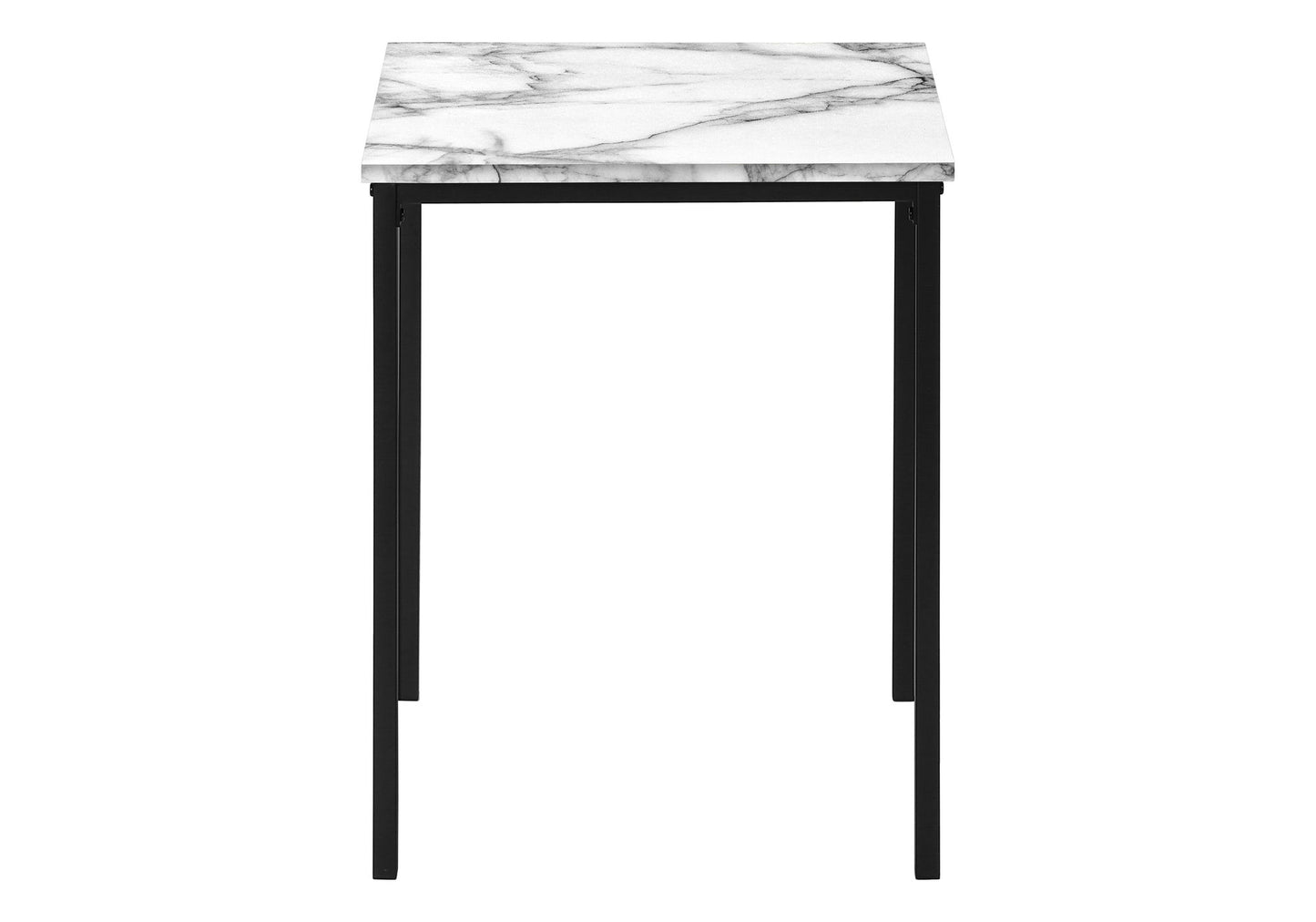 Table Set, Coffee, End, Marble Look Laminate, Contemporary, Modern (Set of 3) - White