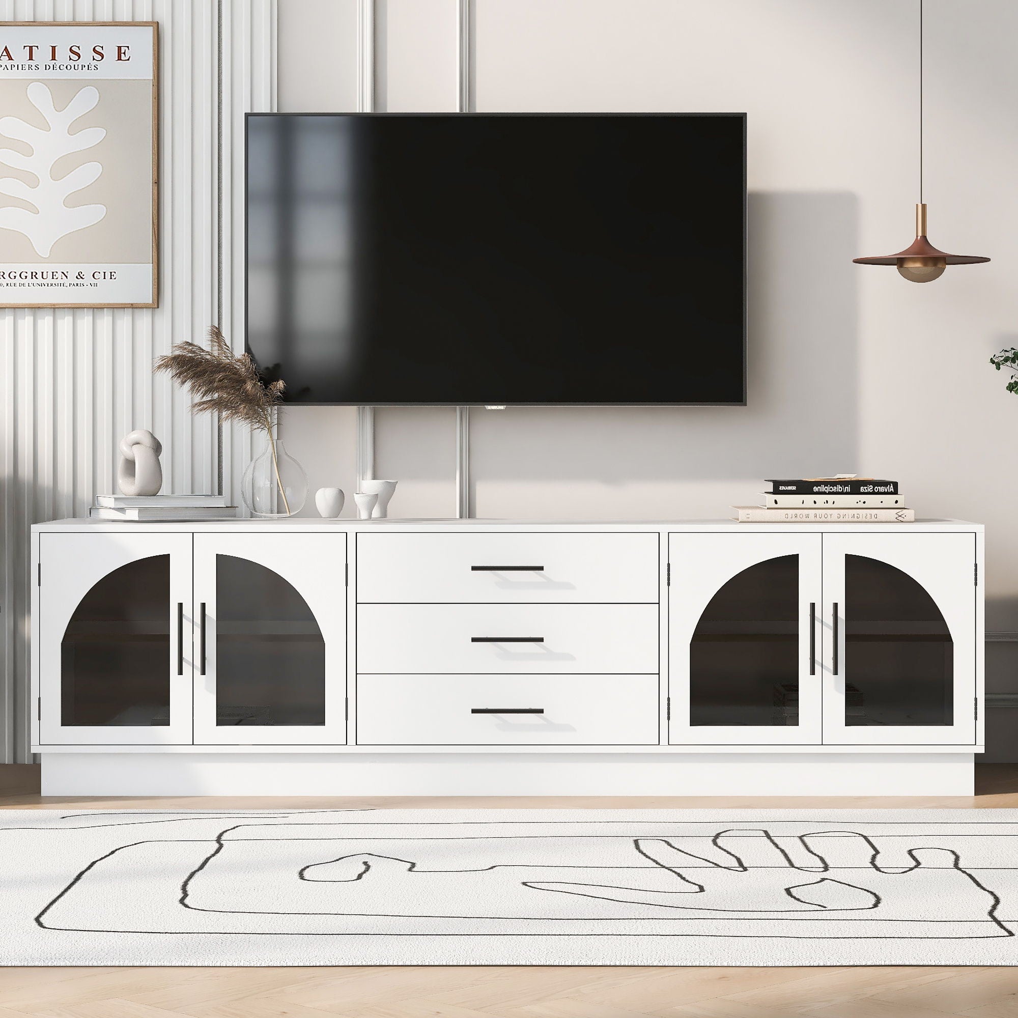Modern Minimalist TV Stand For TVs Up To 75
