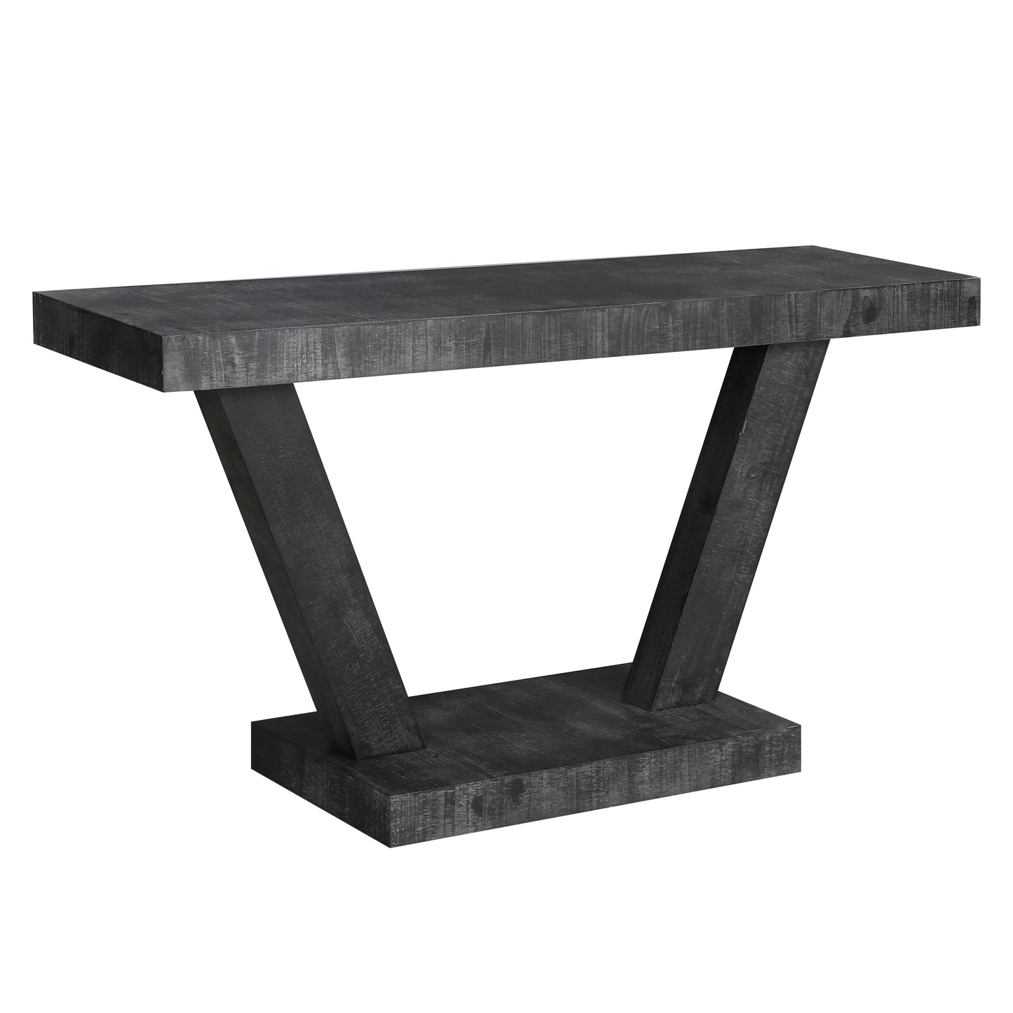 Vintage Distressed Wood Entryway Bench With 2 Tier Storage, Rustic Wide Design - Antique Black