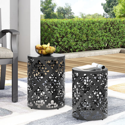 Metal (Set of 2) End Table - Black