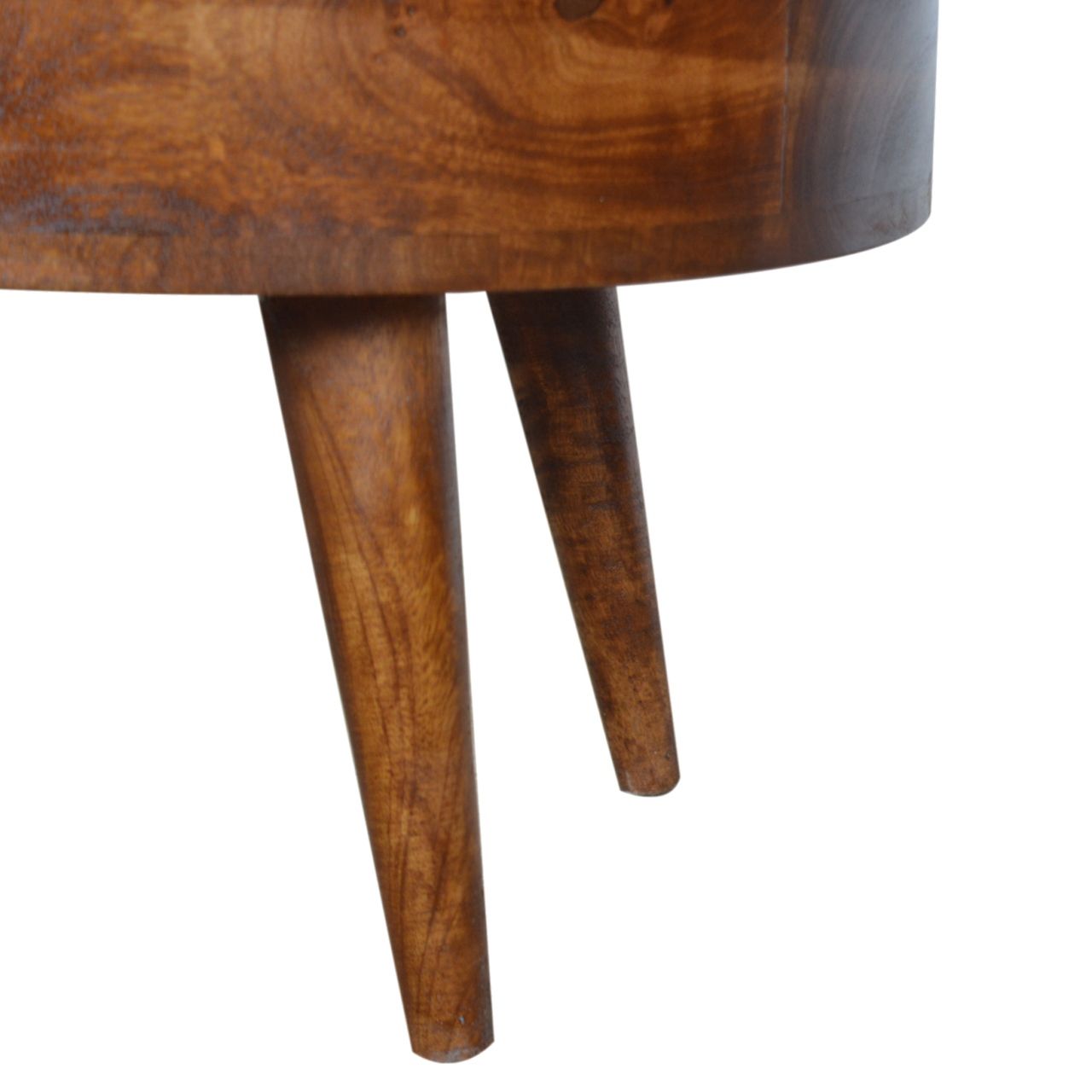 Rounded Coffee Table - Chestnut