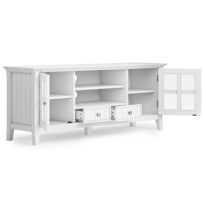 Acadian - TV Media Stand - White