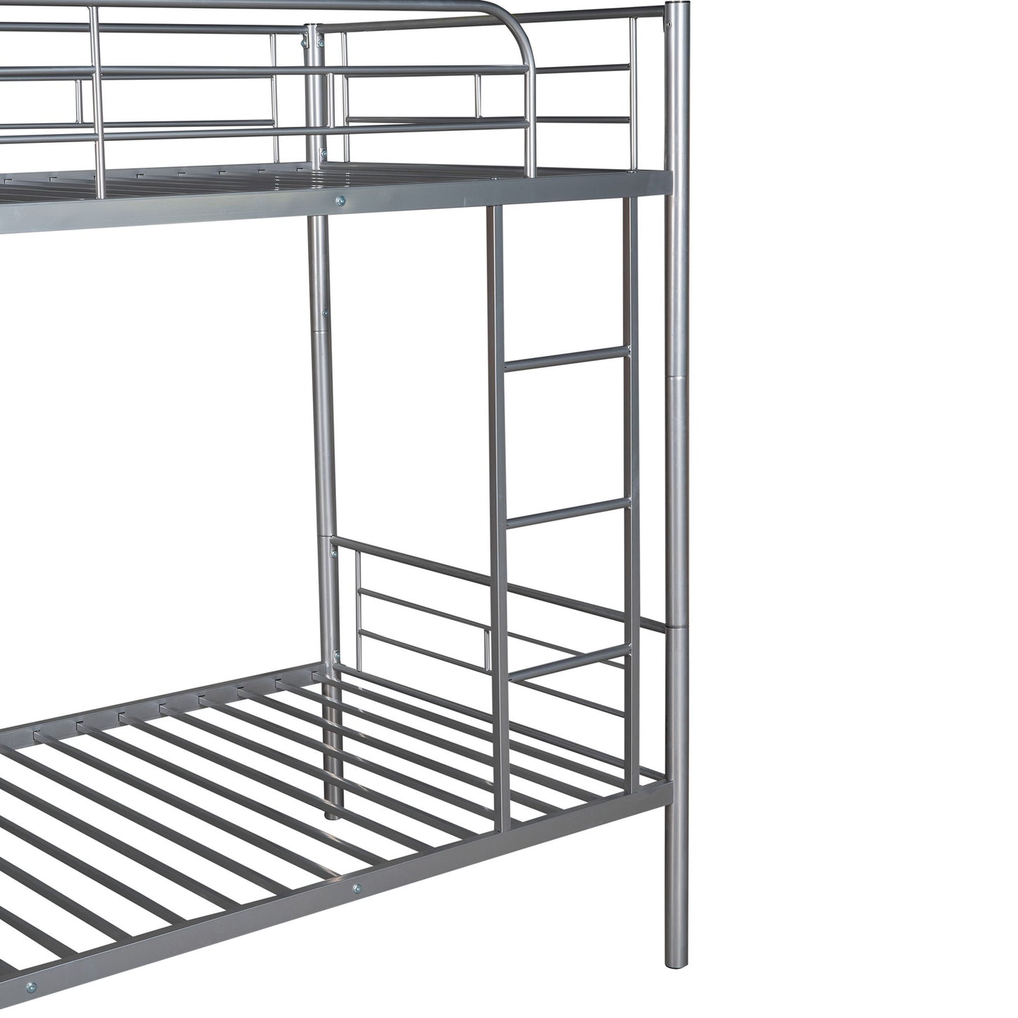 Twin Over Twin Bunk Bed - Silver