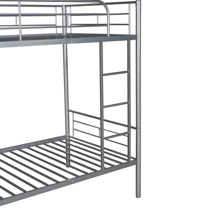 Twin Over Twin Bunk Bed - Silver