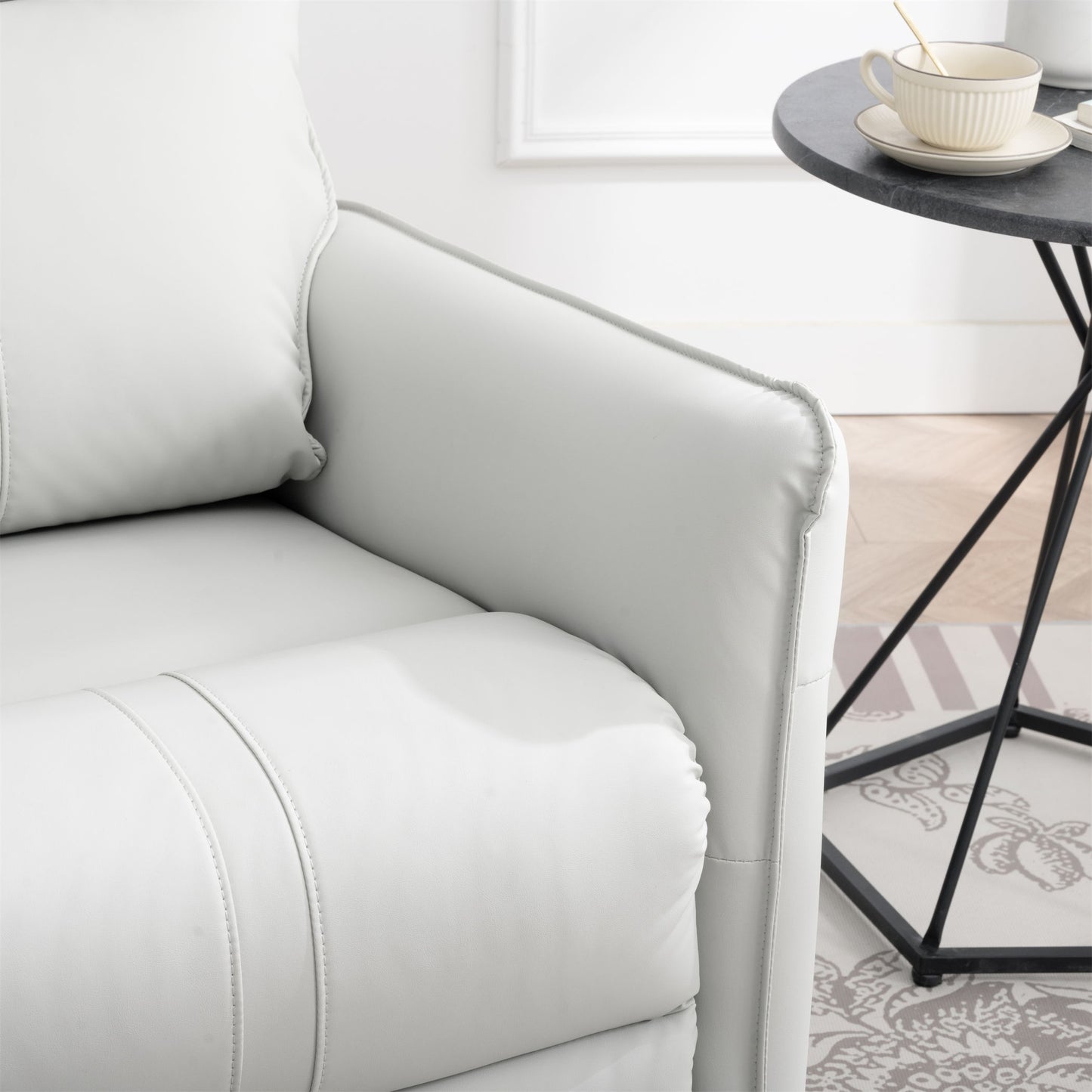 Rocking Recliner Chair, 360 Degree Swivel Nursery Rocking Chair, Glider Chair, Modern Small Rocking Swivel Recliner Chair For Bedroom, Living Room Chair Home Theater Seat, Side Pocket - Light Gray